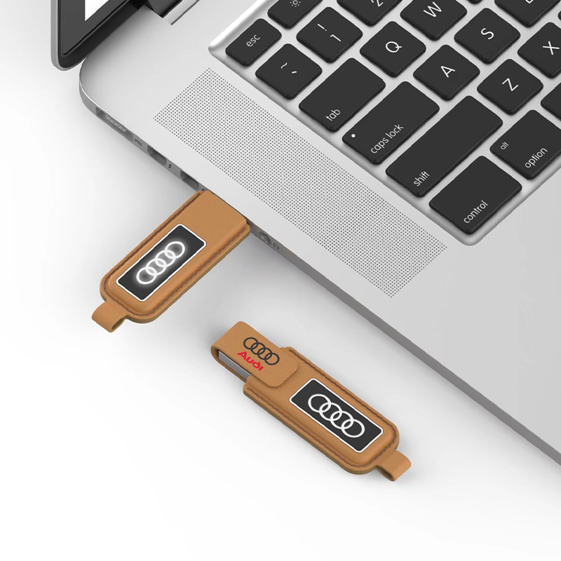 Miniature 3 pour Clé USB cuir LED