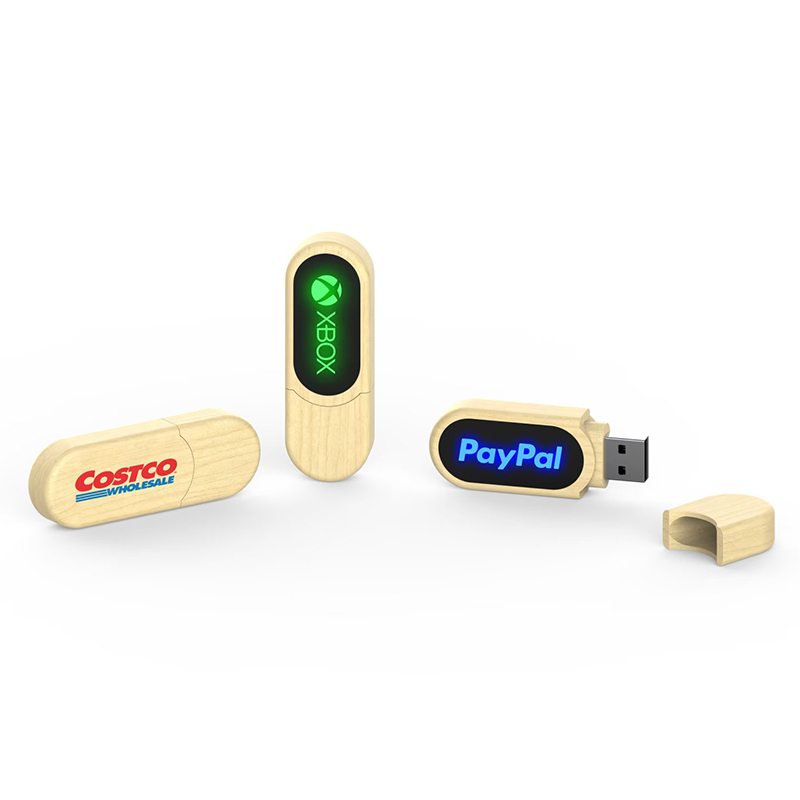 Miniature 2 pour Clé USB Bois Arrondie LED