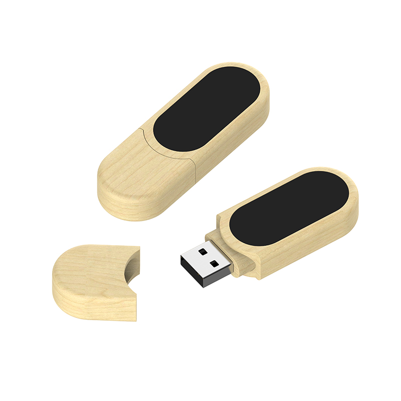 Miniature 6 pour Clé USB Bois Arrondie LED