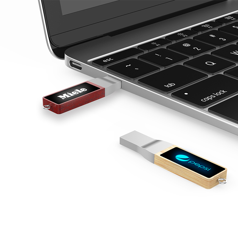 Miniature 6 pour Clé USB LED stick bois