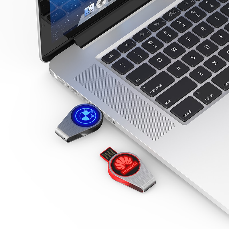 Miniature 1 pour Clé USB LED mini ronde