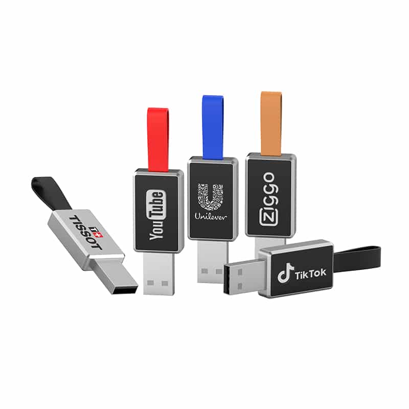 Miniature 4 pour Clé USB LED rectangle mini lanière