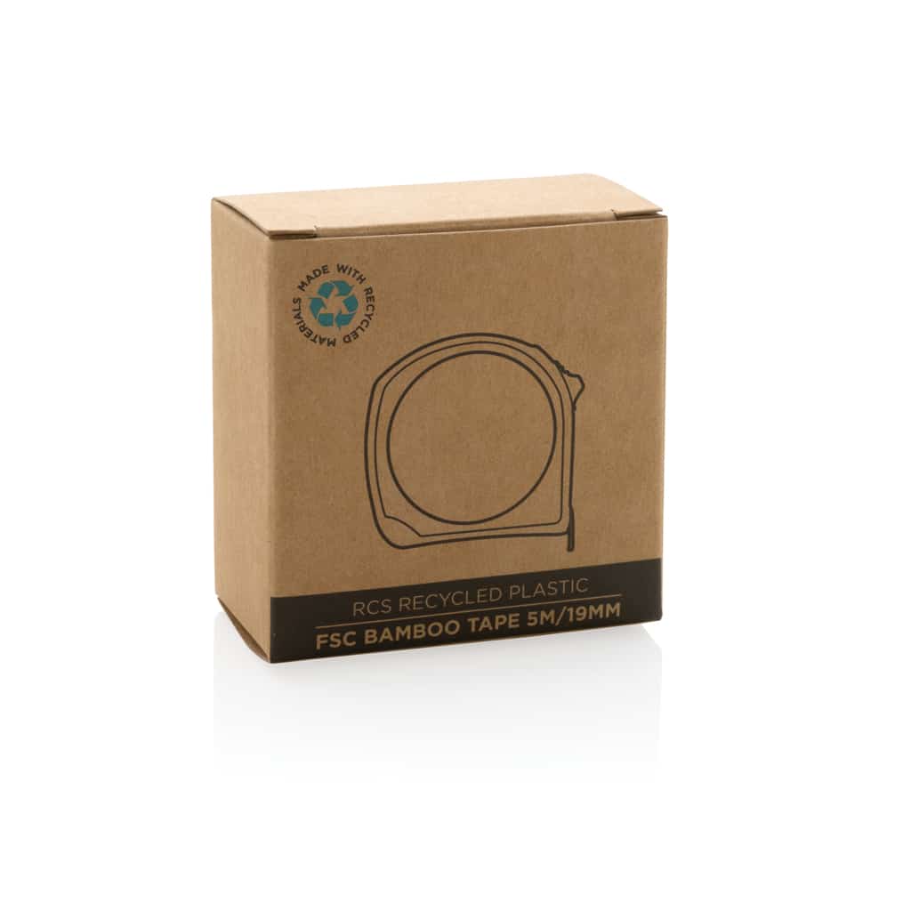 Miniature 10 pour Mètre ruban 5M/19mm en plastique recyclé RCS et bambou FSC®