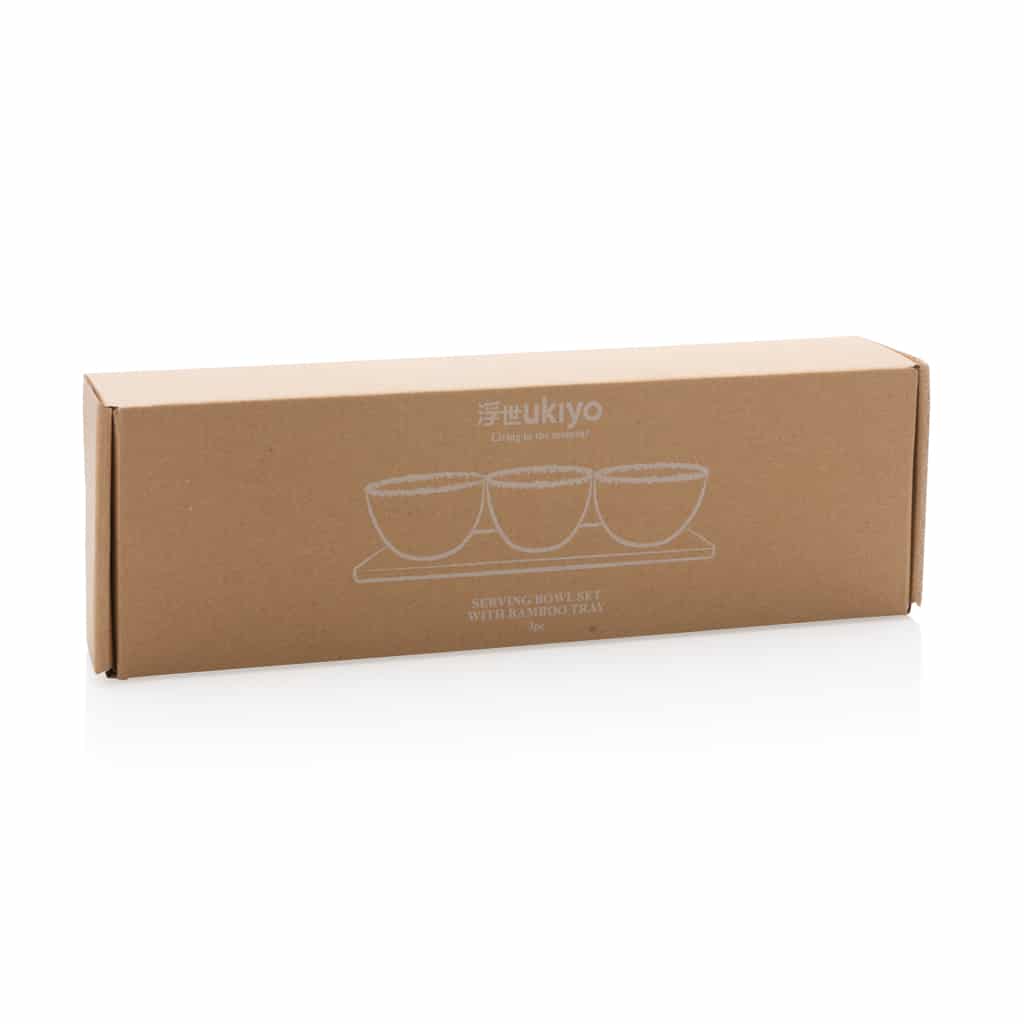 Miniature 11 pour Set 3 bols de service avec plateau en bambou Ukiyo