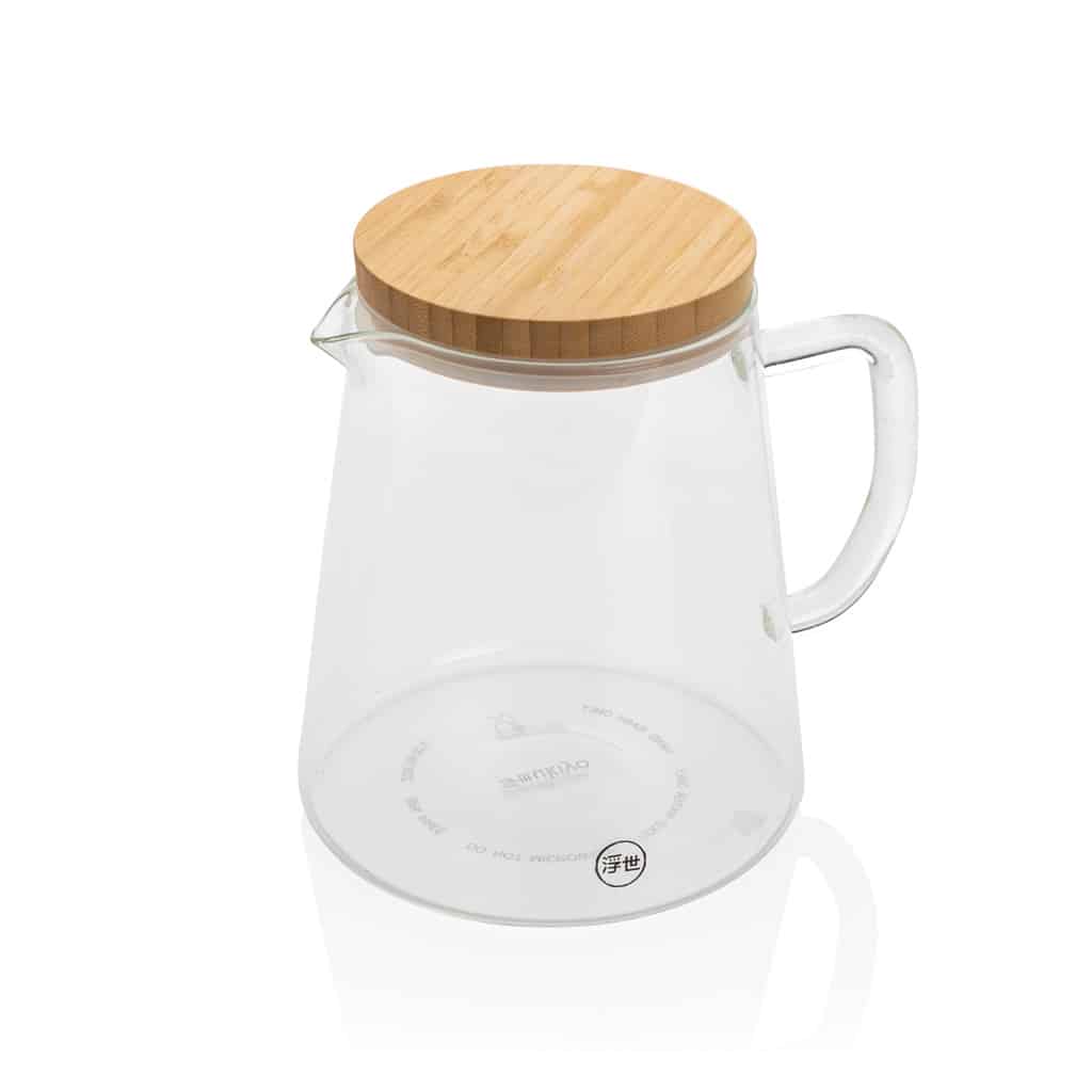 Miniature 2 pour Carafe d'eau 1,2L en verre avec couvercle en bambou Ukiyo