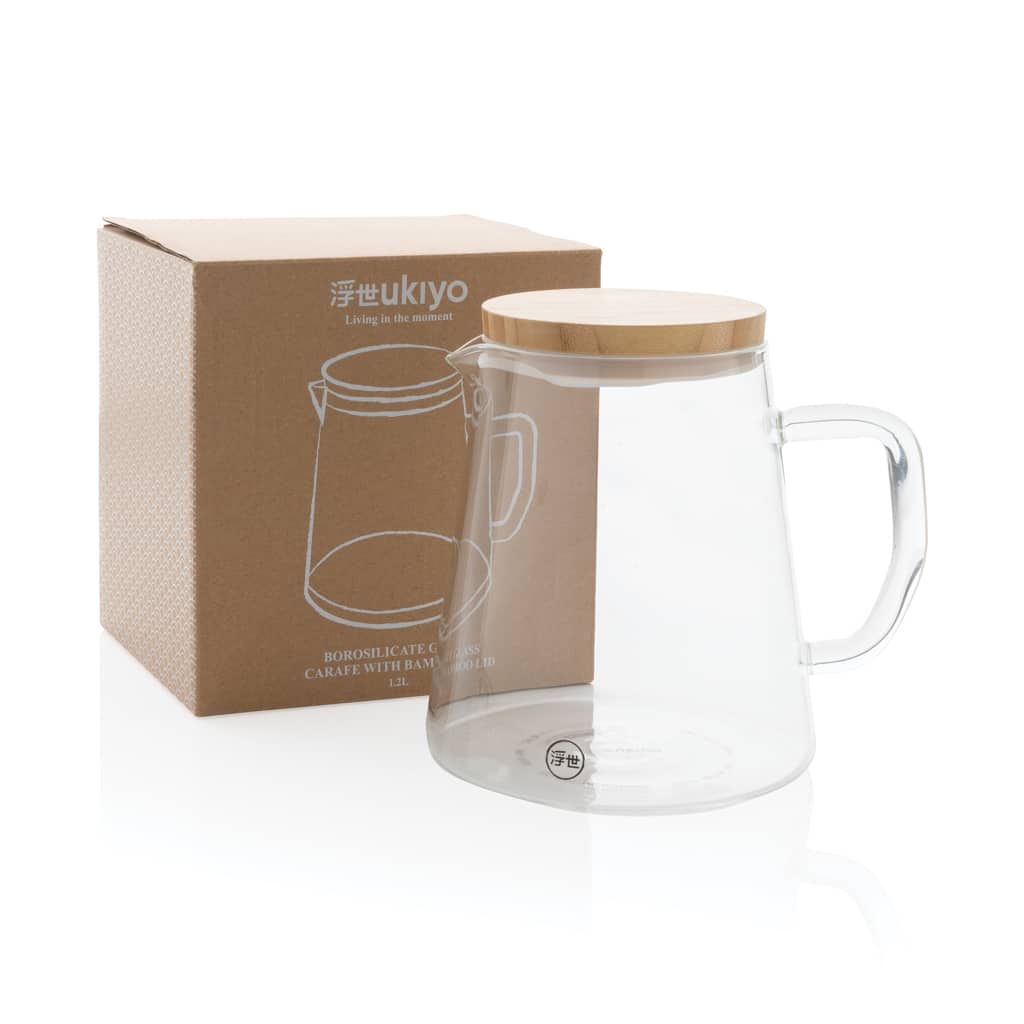 Miniature 7 pour Carafe d'eau 1,2L en verre avec couvercle en bambou Ukiyo