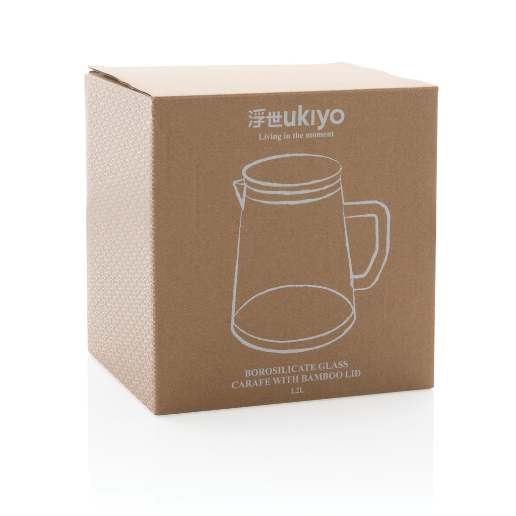 Miniature 8 pour Carafe d'eau 1,2L en verre avec couvercle en bambou Ukiyo