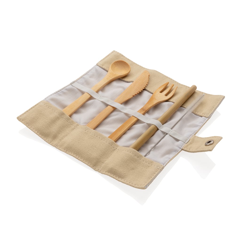 Miniature 2 pour Set de couverts de voyage en bambou réutilisable