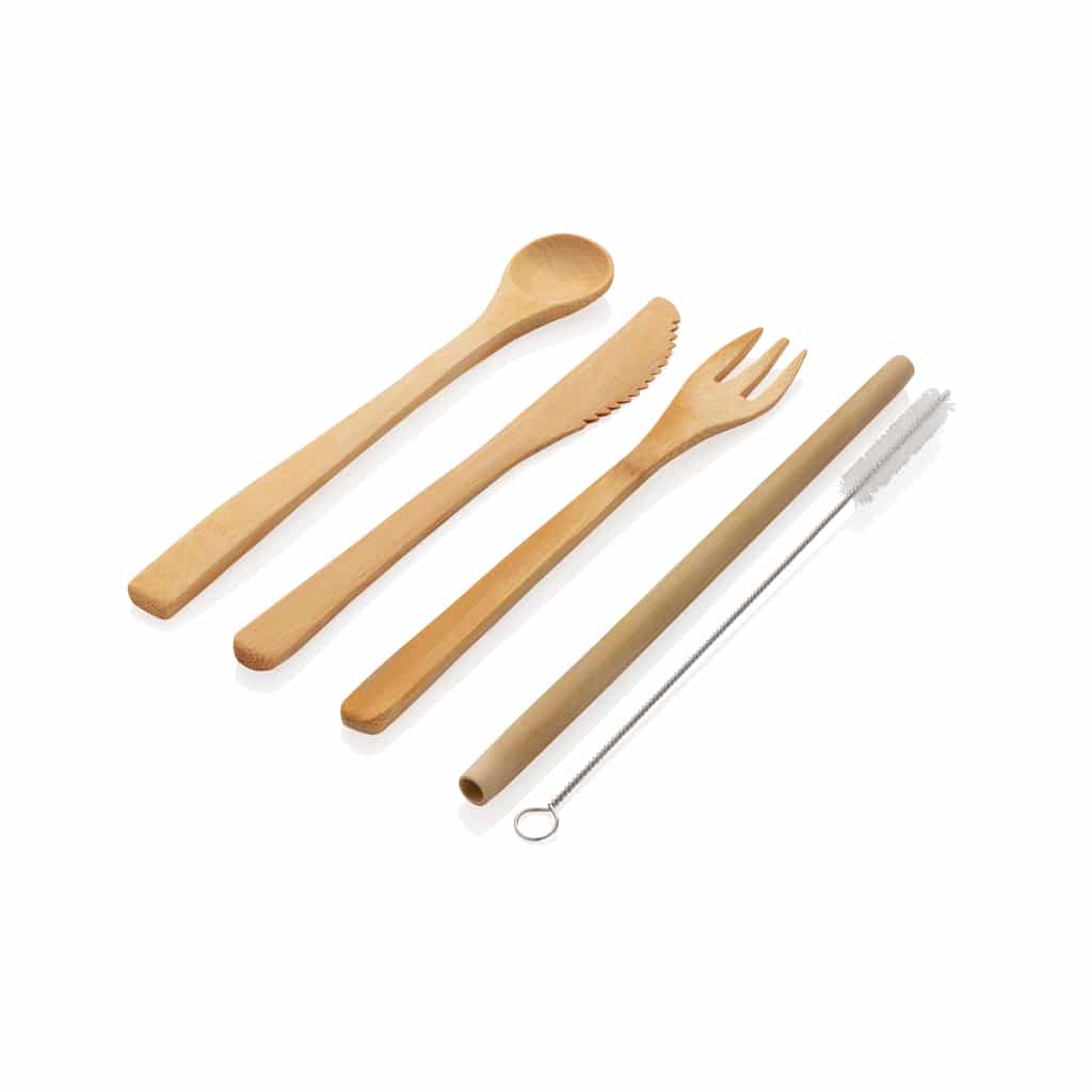 Miniature 6 pour Set de couverts de voyage en bambou réutilisable