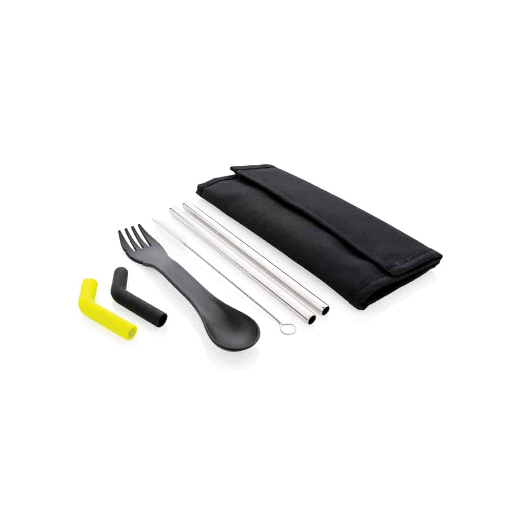Miniature 2 pour Set pailles 2 pcs et couverts Tierra