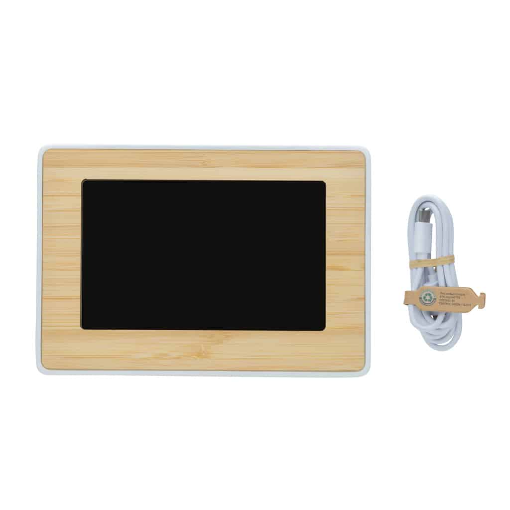 Miniature 3 pour Station météo LED en bambou FSC® et plastique RCS Utah