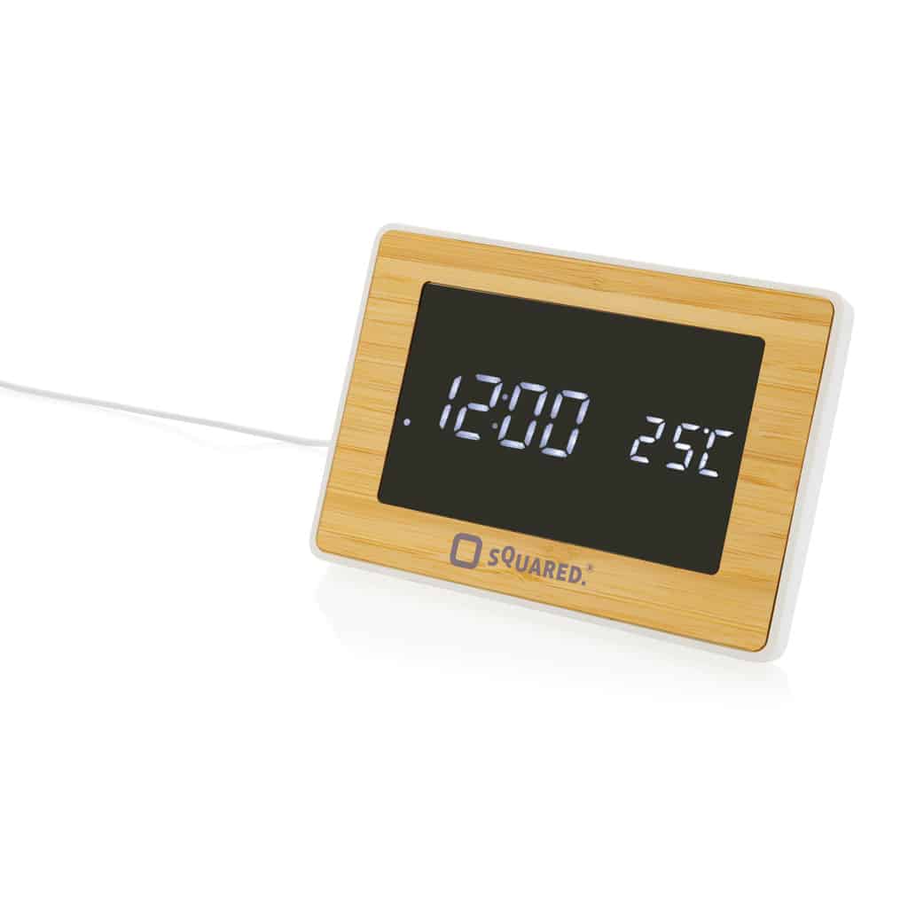 Miniature 5 pour Station météo LED en bambou FSC® et plastique RCS Utah