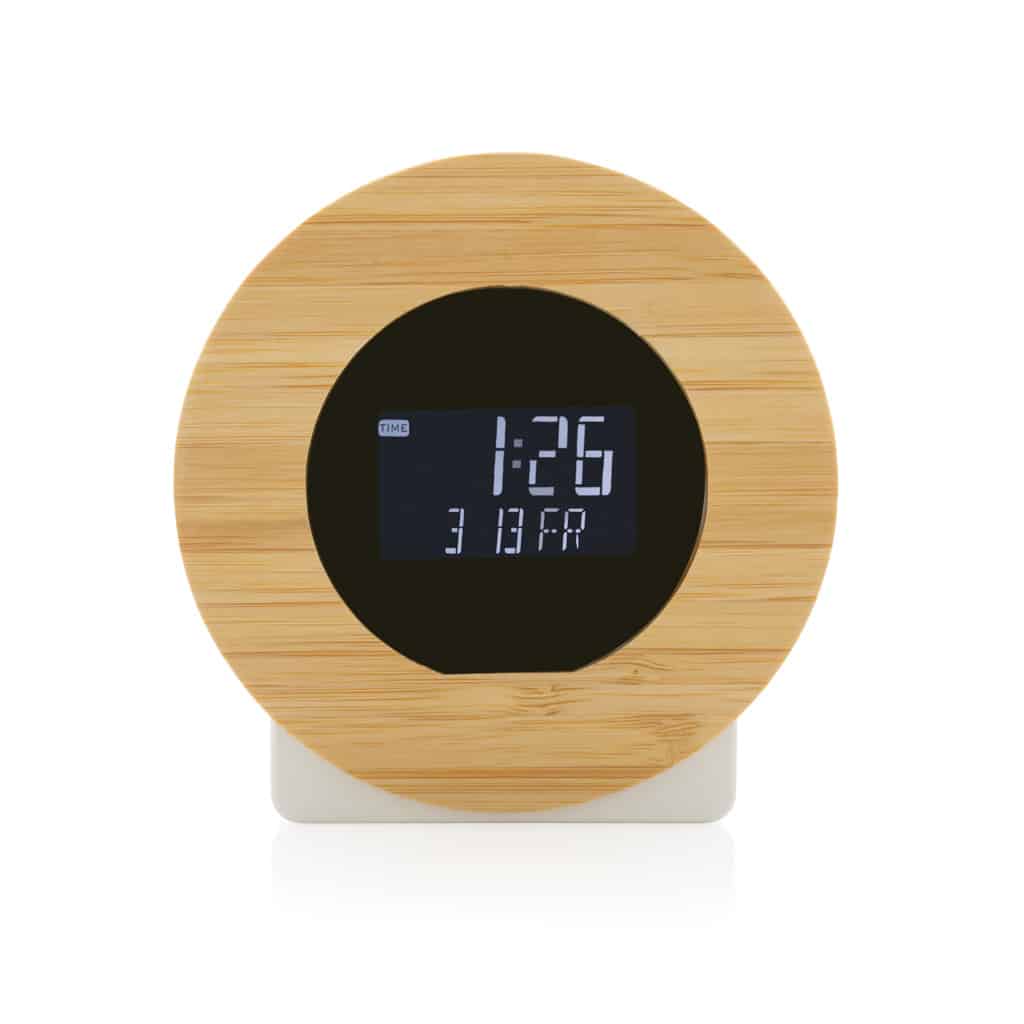 Miniature 3 pour Horloge bureau en bambou FSC® et plastique recyclé RCS Utah