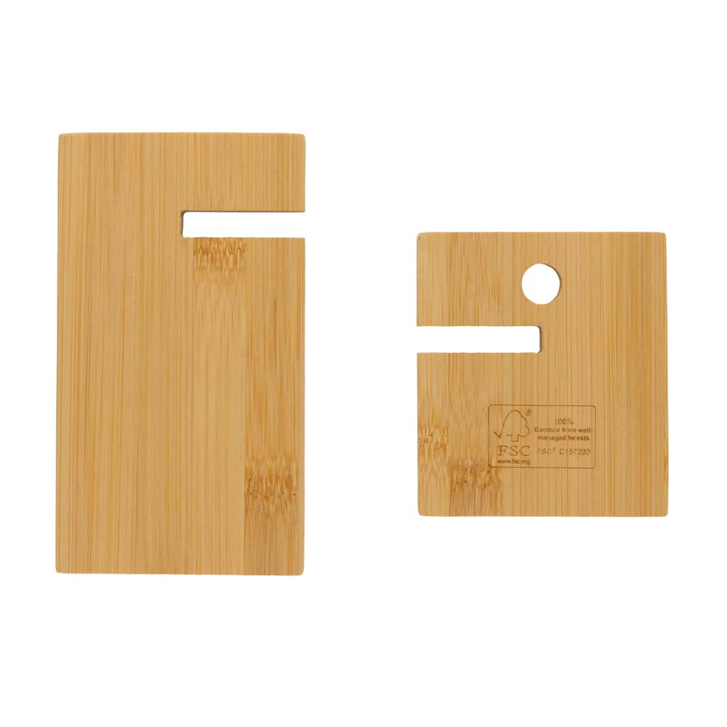 Miniature 6 pour Support téléphone en bambou FSC® dans une boîte kraft FSC®
