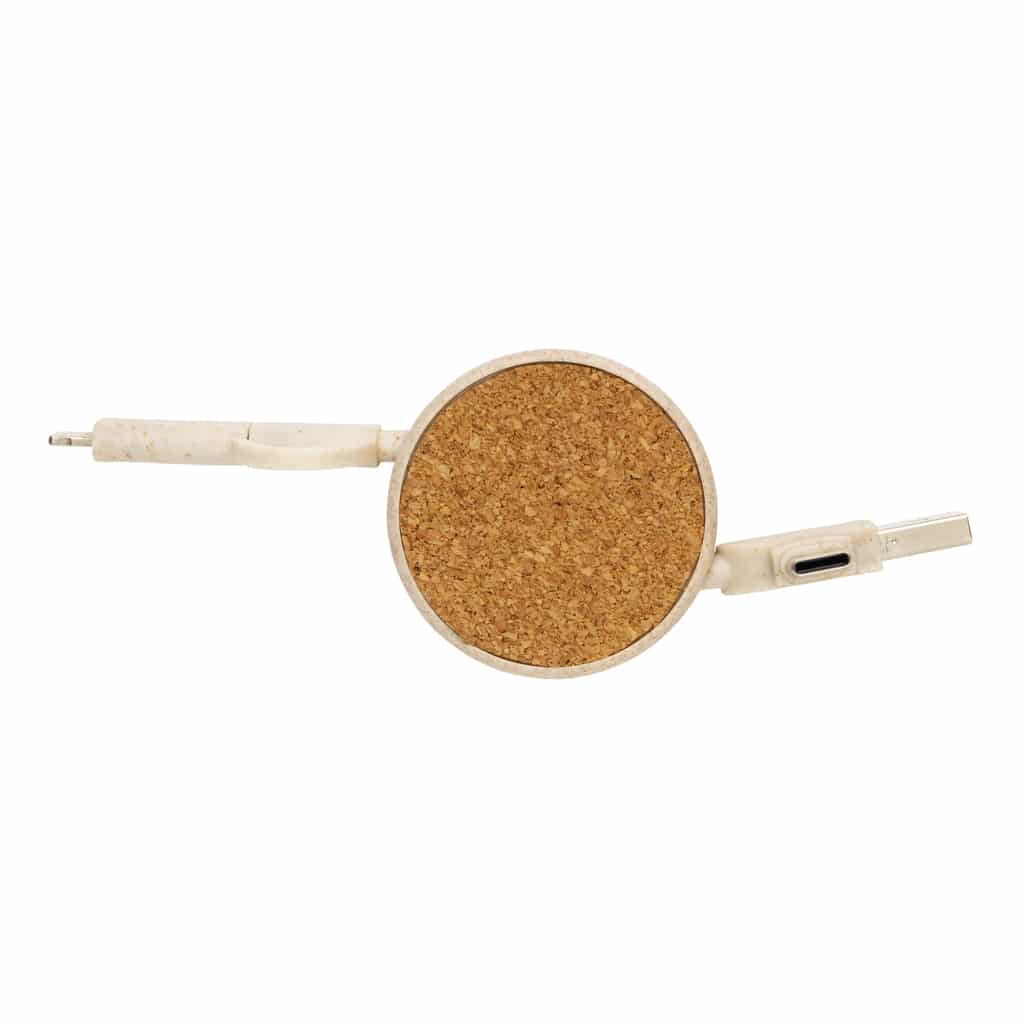 Miniature 3 pour Câble rétractable 6 en 1 en liège et fibre de paille
