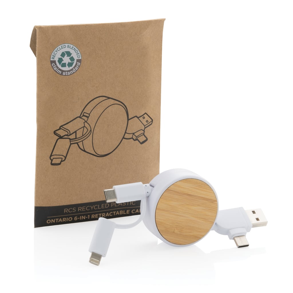 Miniature 11 pour Câble Ontario 6-en-1 rétractable en plastique recyclé RCS
