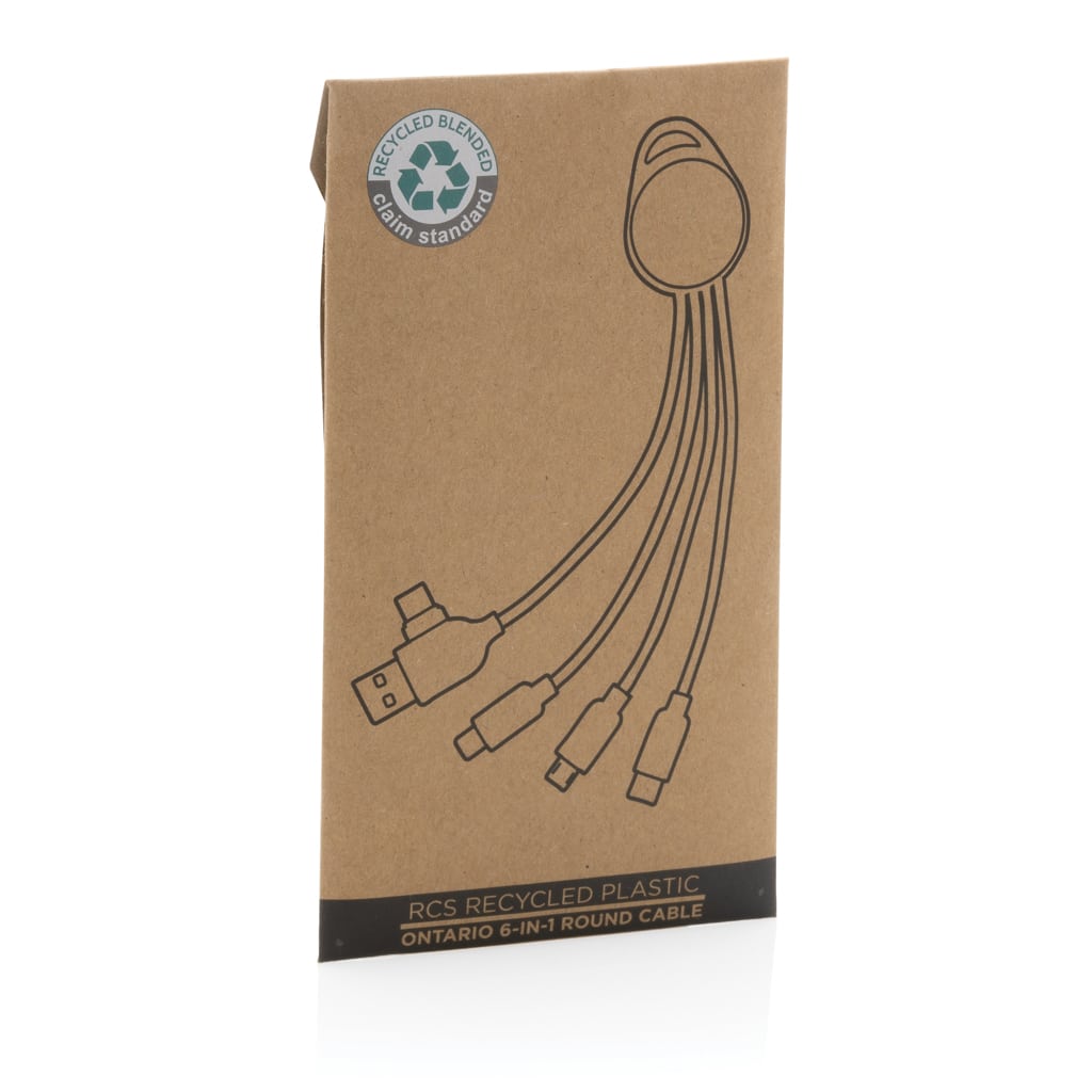 Miniature 10 pour Câble Ontario 6-en-1 rond en plastique recyclé RCS