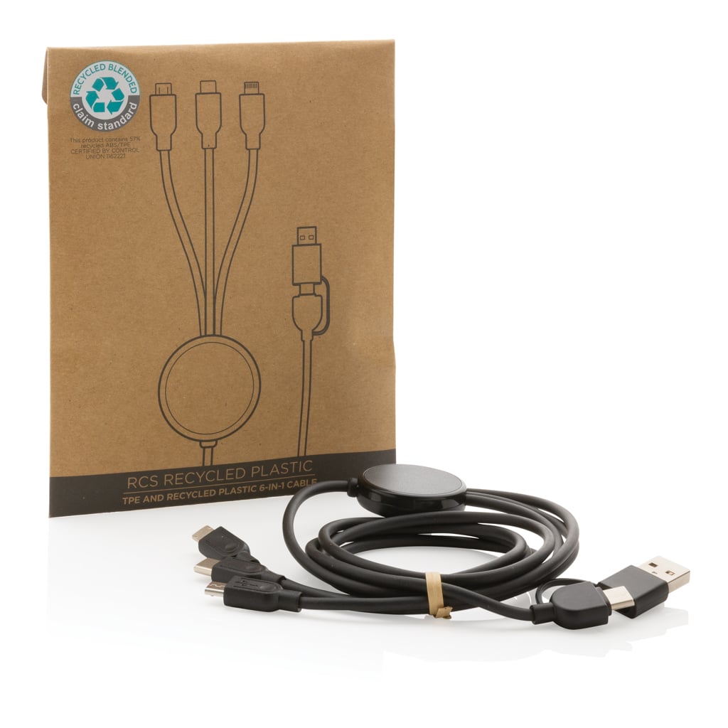 Miniature 8 pour Câble 6 en 1 en TPE et plastique recyclé RCS