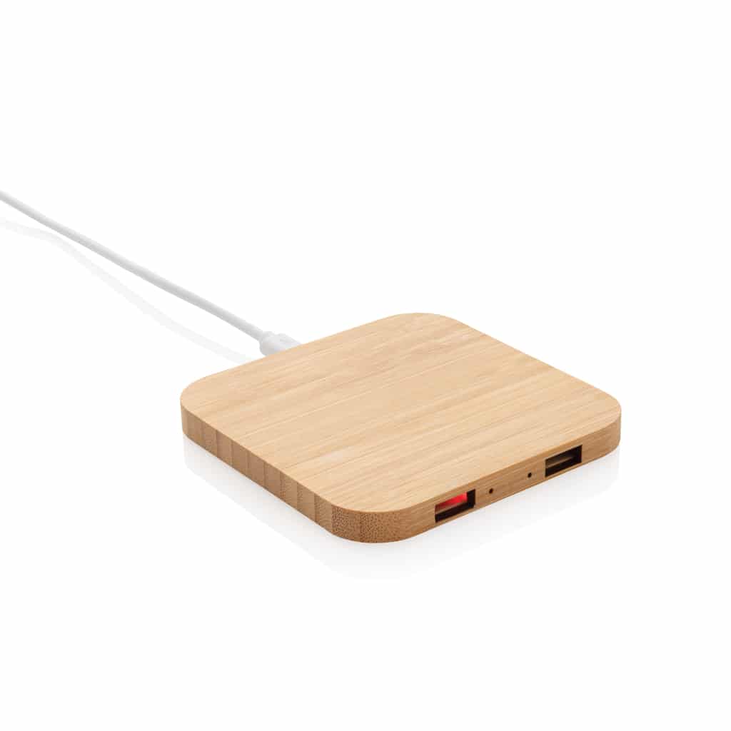 Miniature 2 pour Chargeur sans fil 5W et USB en bambou FSC