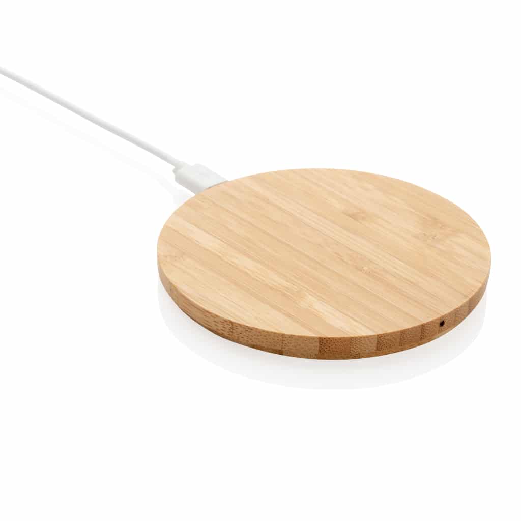Miniature 5 pour Chargeur sans fil 5W rond en bambou FSC®