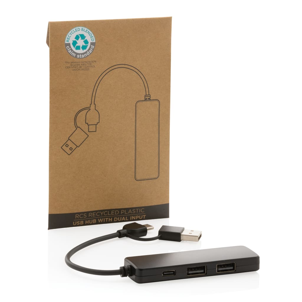 Miniature 8 pour Hub avec double entrée en plastique recyclé RCS