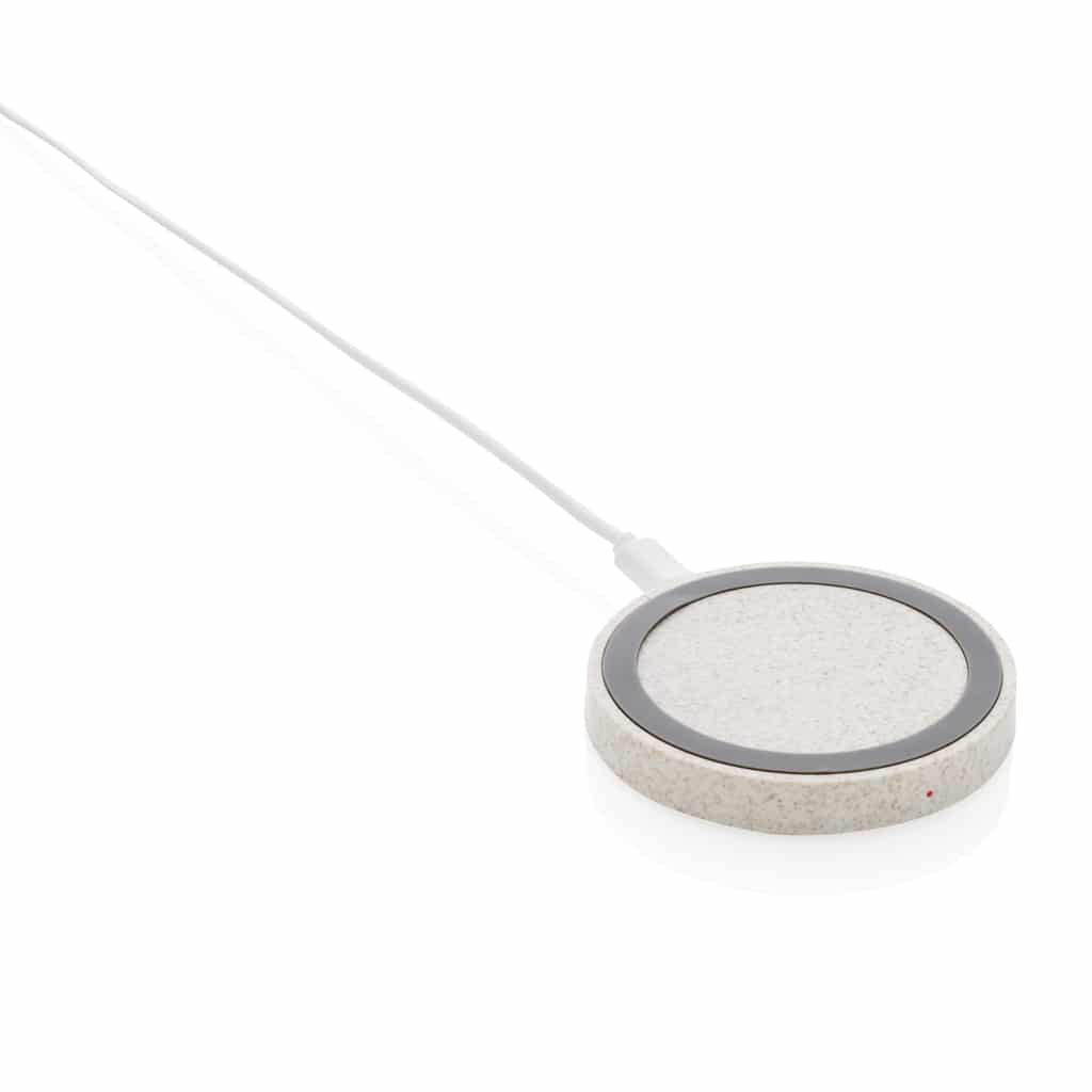 Miniature 2 pour Chargeur sans fil rond en fibre de paille de 5W