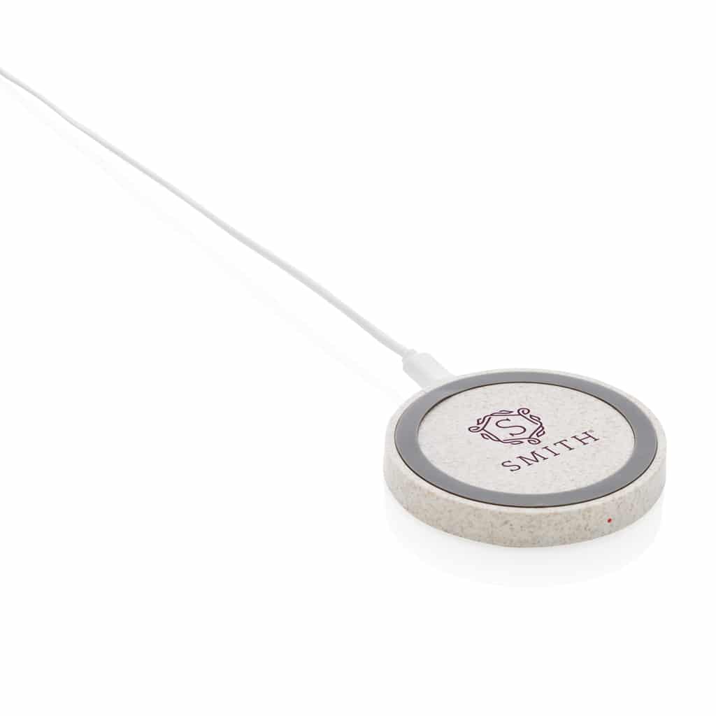 Miniature 6 pour Chargeur sans fil rond en fibre de paille de 5W