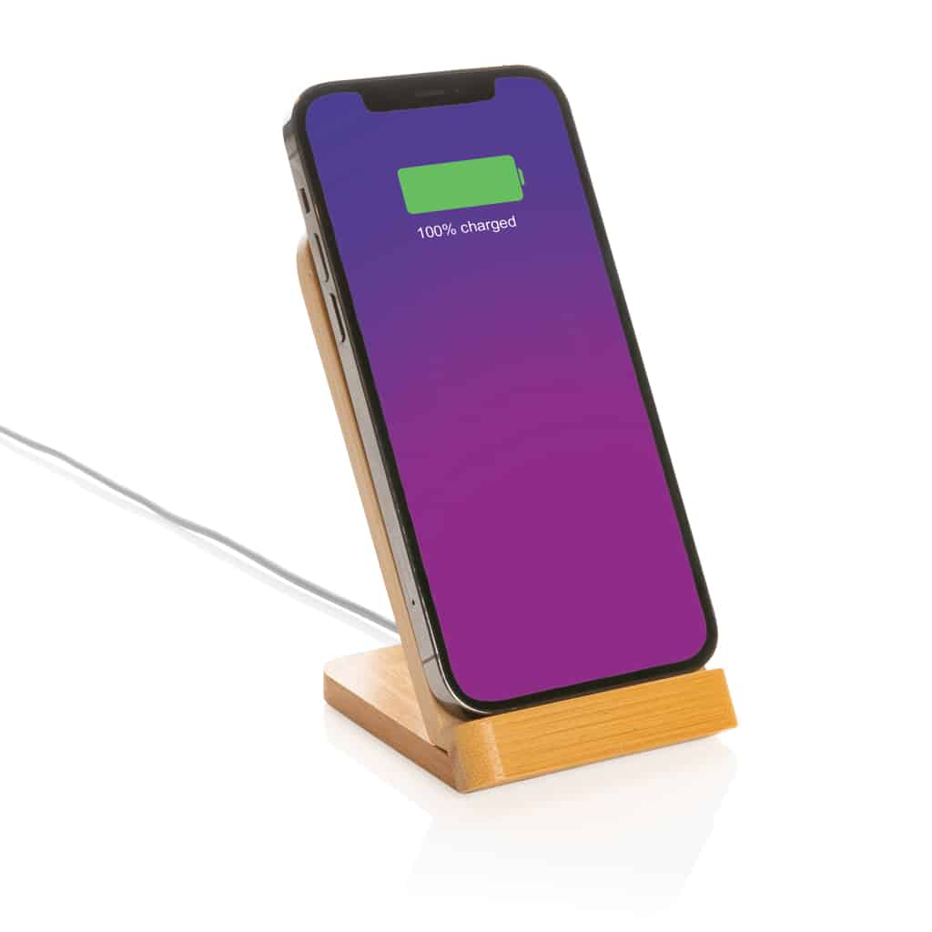 Miniature 3 pour Support téléphone à induction 5W en bambou FSC