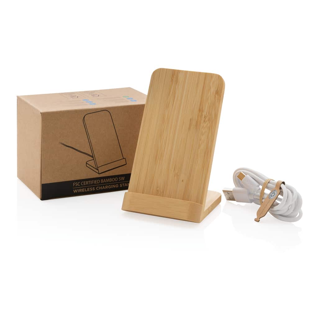 Miniature 11 pour Support téléphone à induction 5W en bambou FSC