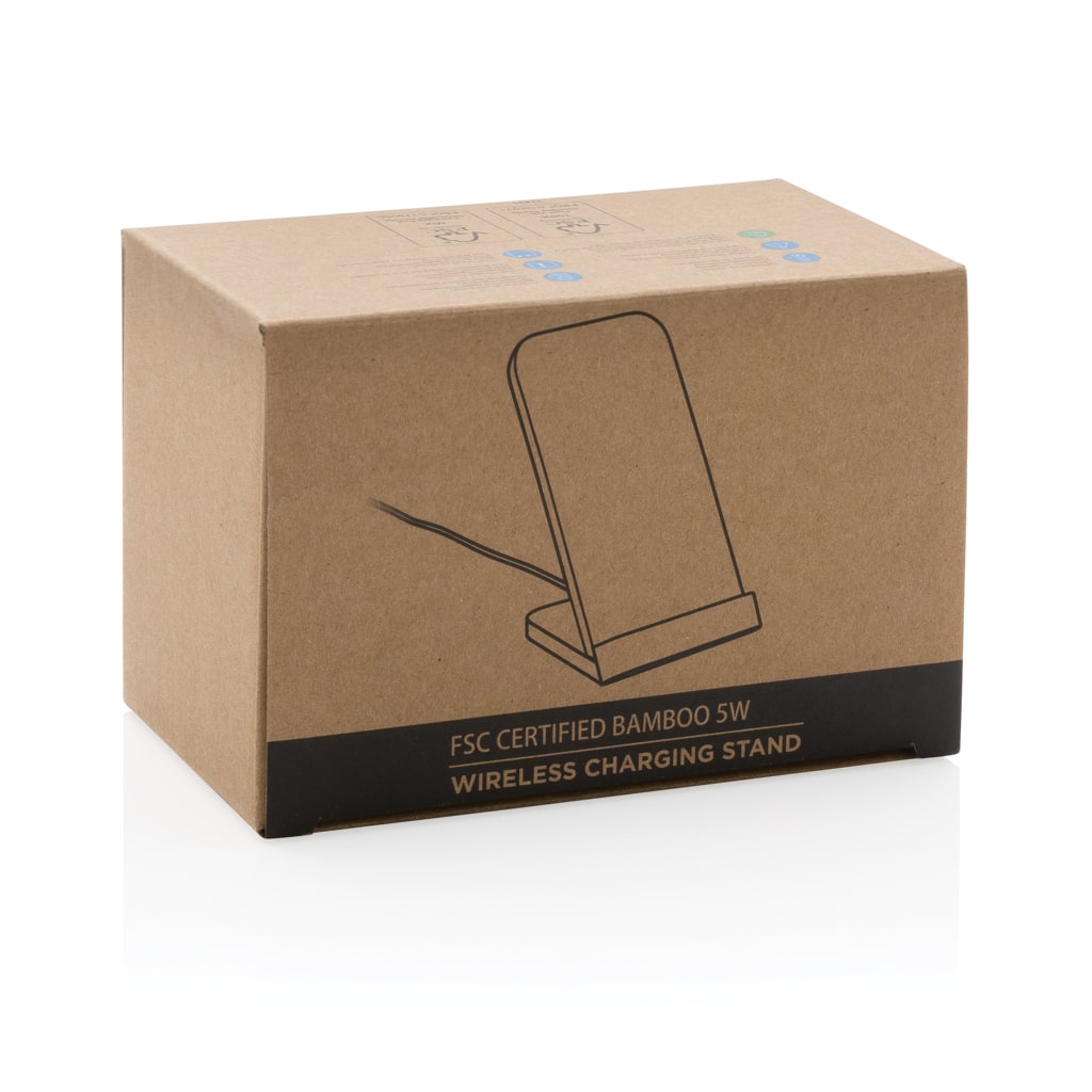 Miniature 12 pour Support téléphone à induction 5W en bambou FSC