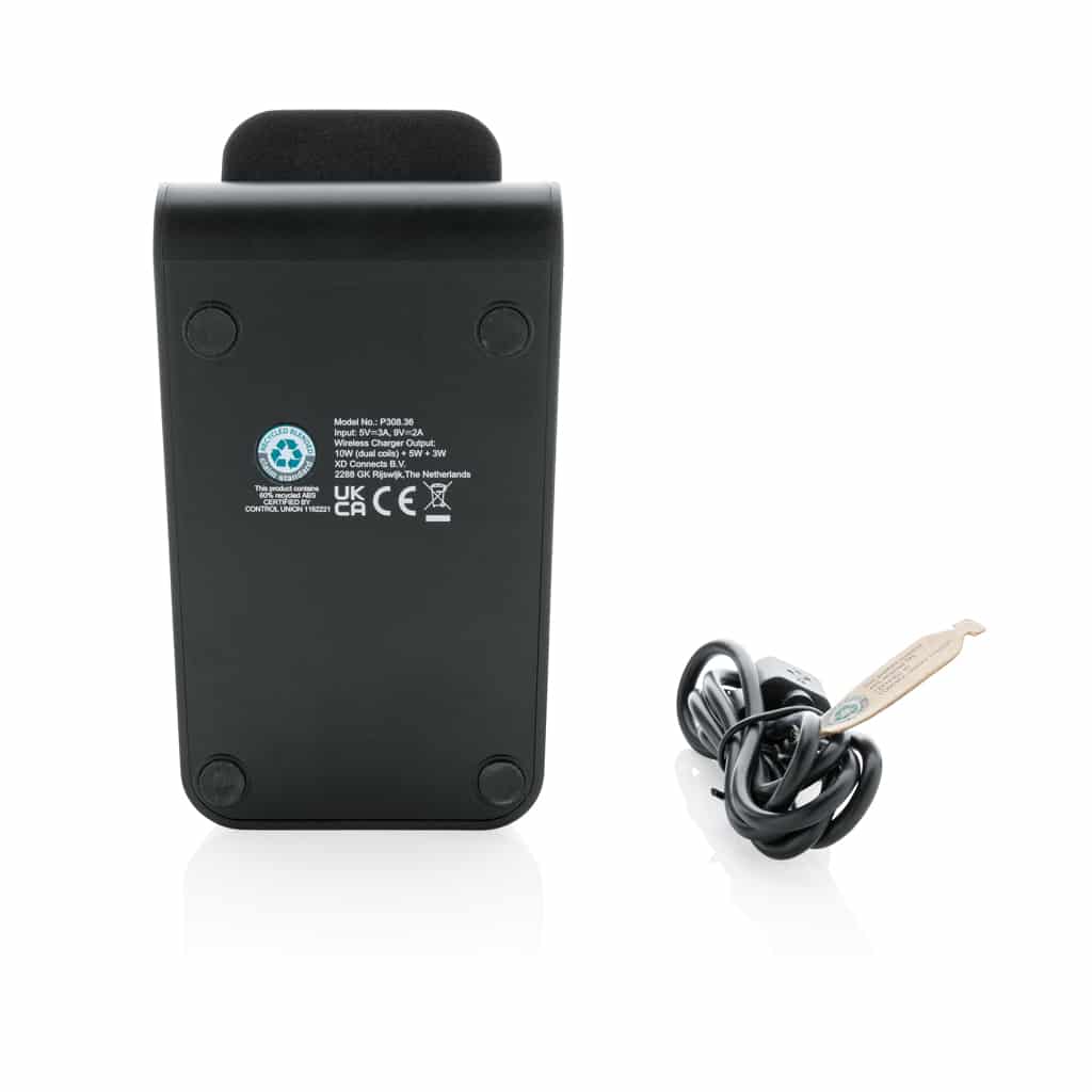 Chargeur Induction Publicitaire 10W En Plastique Recyclé RCS, Chargeur  personnalisé