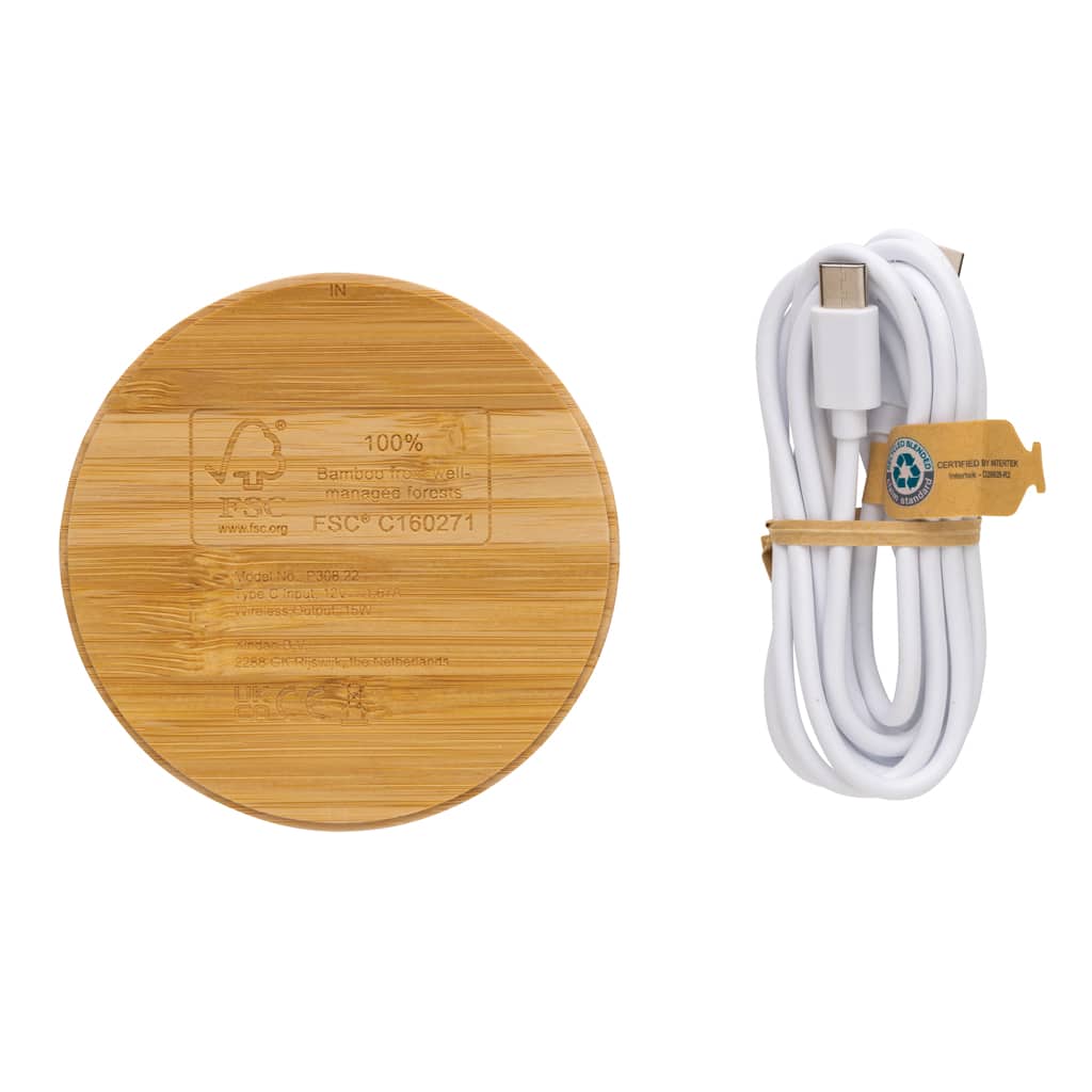 Miniature 4 pour Chargeur sans fil 15W en bambou FSC®