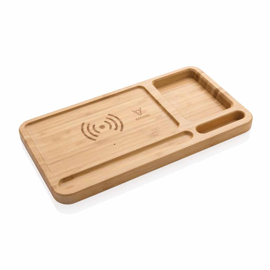Miniature 7 pour Organiseur de bureau en bambou avec chargeur 10W FSC®