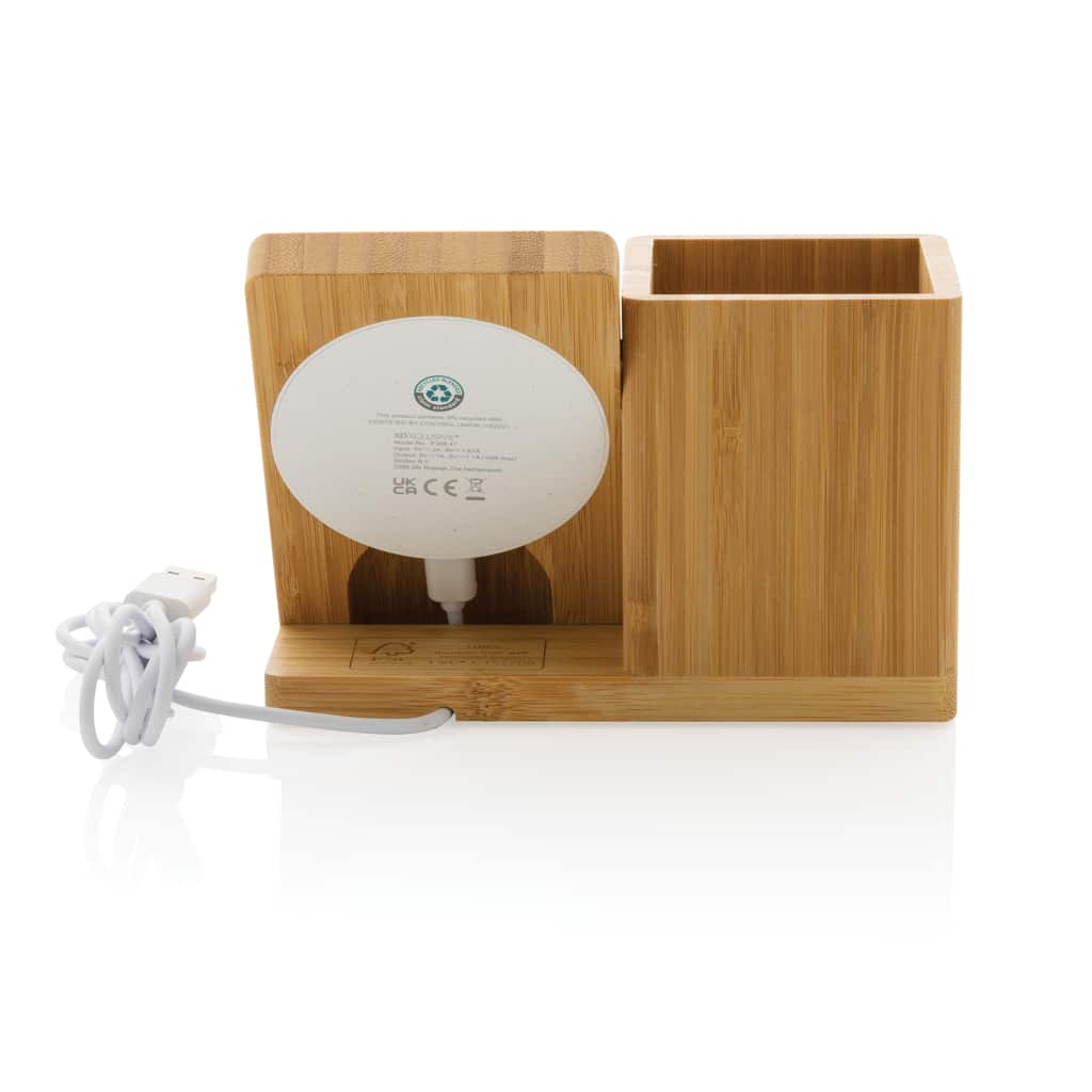 Miniature 7 pour Chargeur sans fil 10W en bambou FSC® Calgary