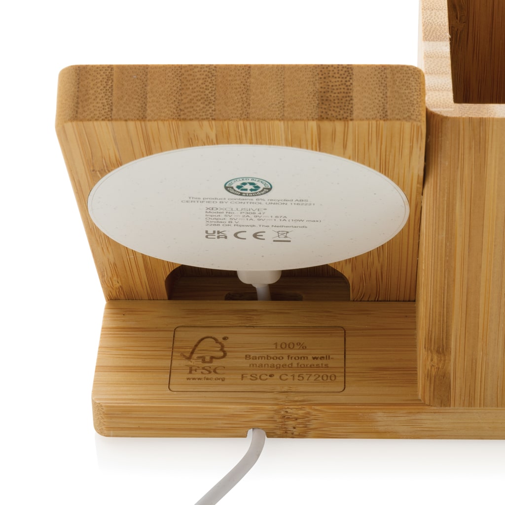 Miniature 8 pour Chargeur sans fil 10W en bambou FSC® Calgary