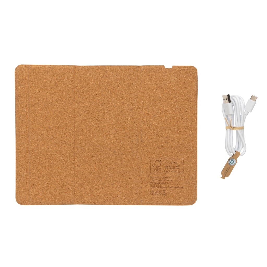 Miniature 4 pour Tapis de souris avec chargeur sans fil 10W en liège FSC®