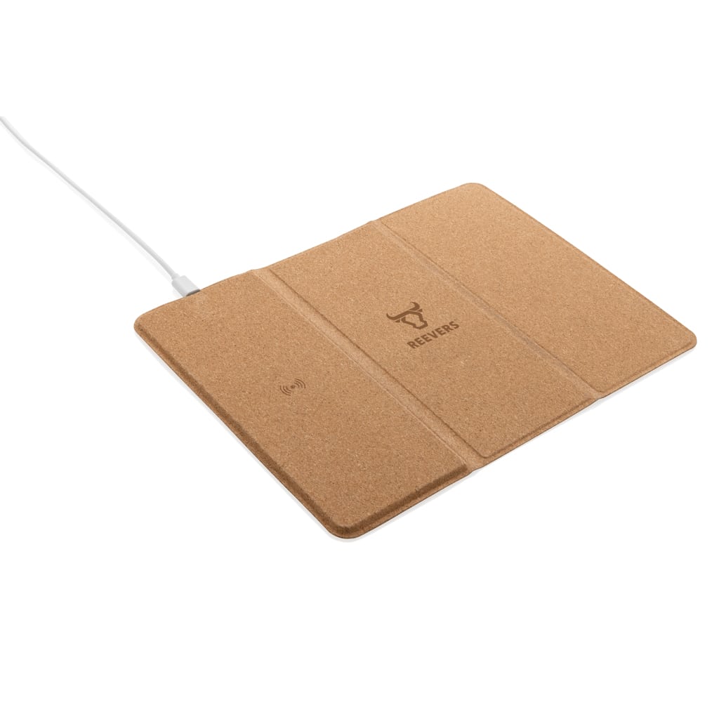Miniature 8 pour Tapis de souris avec chargeur sans fil 10W en liège FSC®