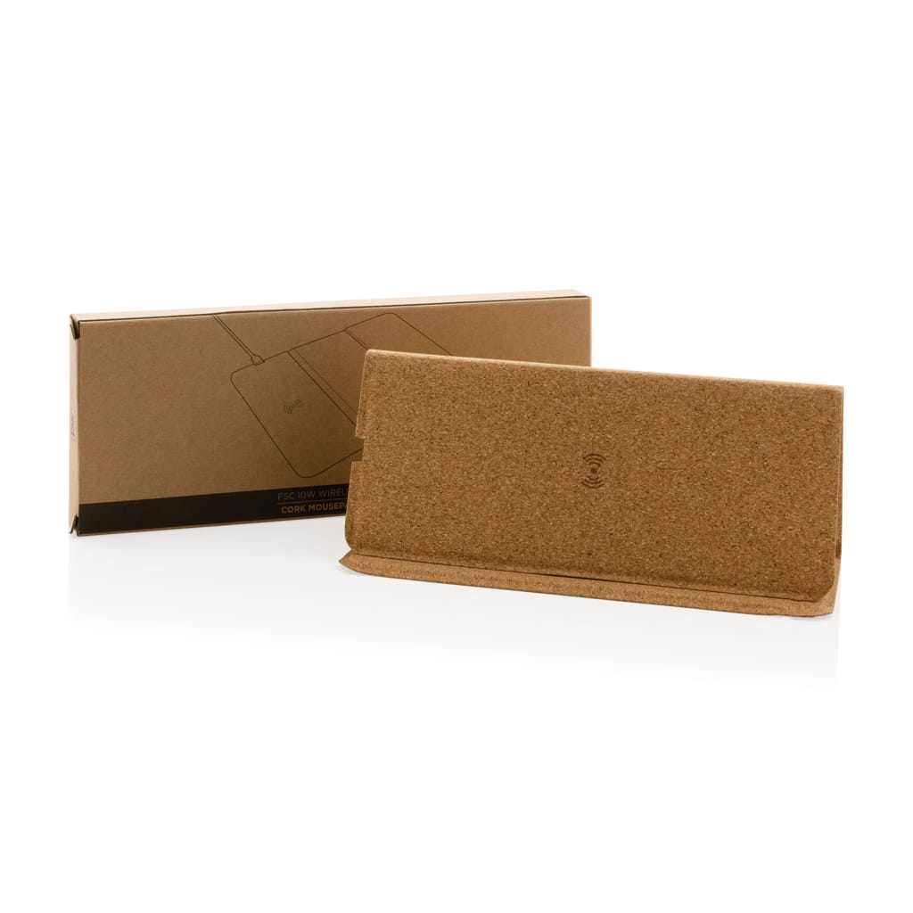 Miniature 11 pour Tapis de souris avec chargeur sans fil 10W en liège FSC®