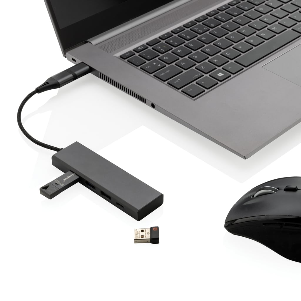 Miniature 3 pour Hub avec 3 ports USB en aluminium recyclé RCS Terra