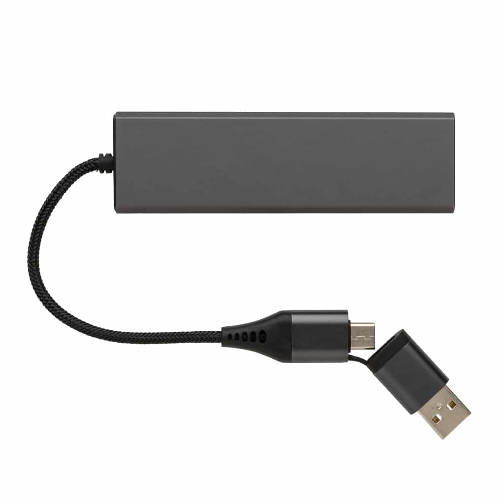 Miniature 4 pour Hub avec 3 ports USB en aluminium recyclé RCS Terra