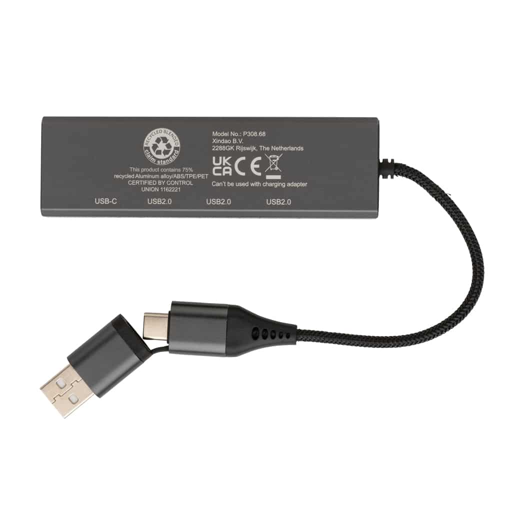 Miniature 5 pour Hub avec 3 ports USB en aluminium recyclé RCS Terra