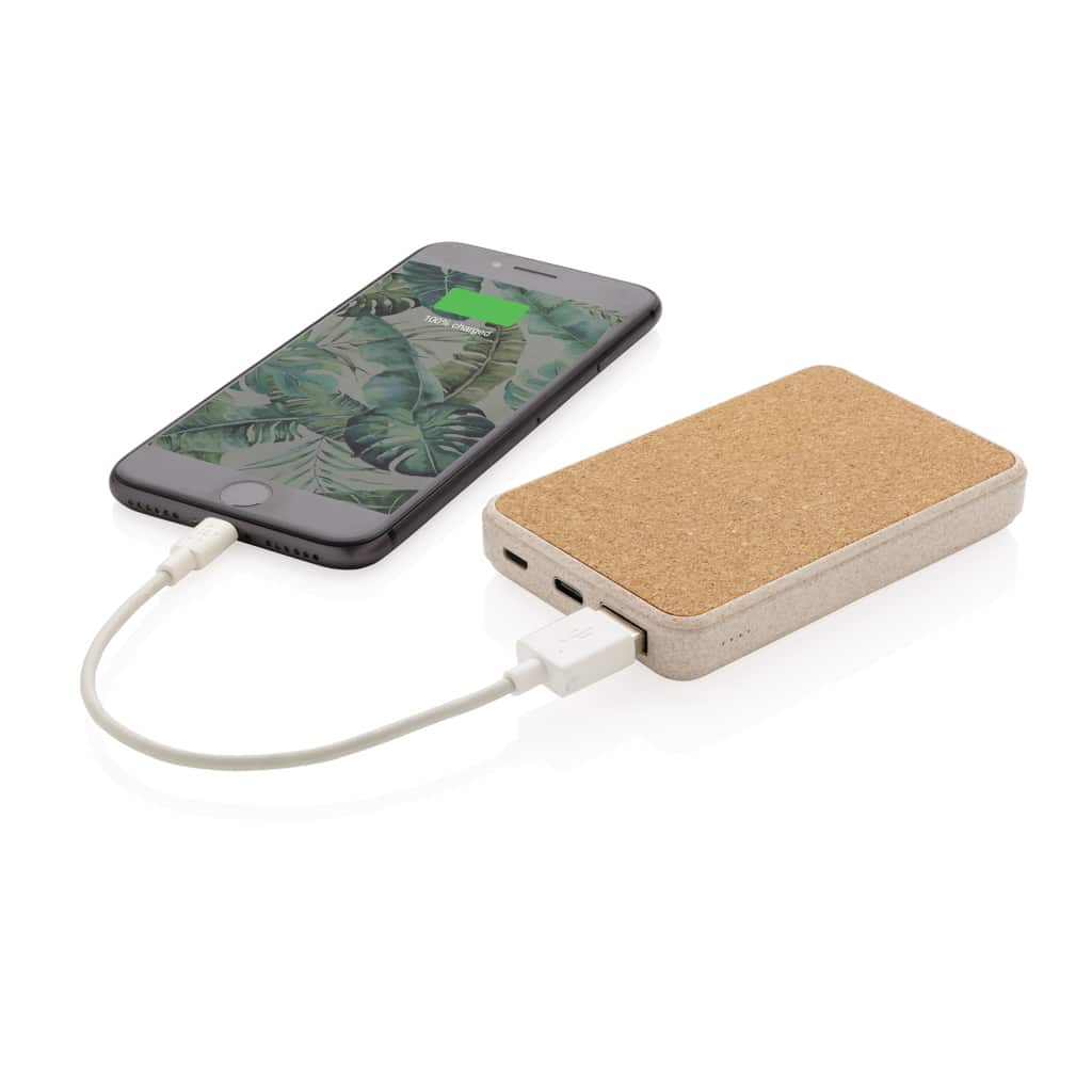 Miniature 4 pour Powerbank 5000 mAh en fibre de paille de blé et liège