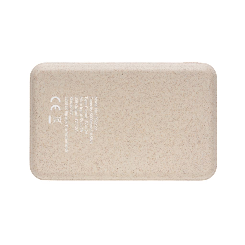 Miniature 5 pour Powerbank 5000 mAh en fibre de paille de blé et liège