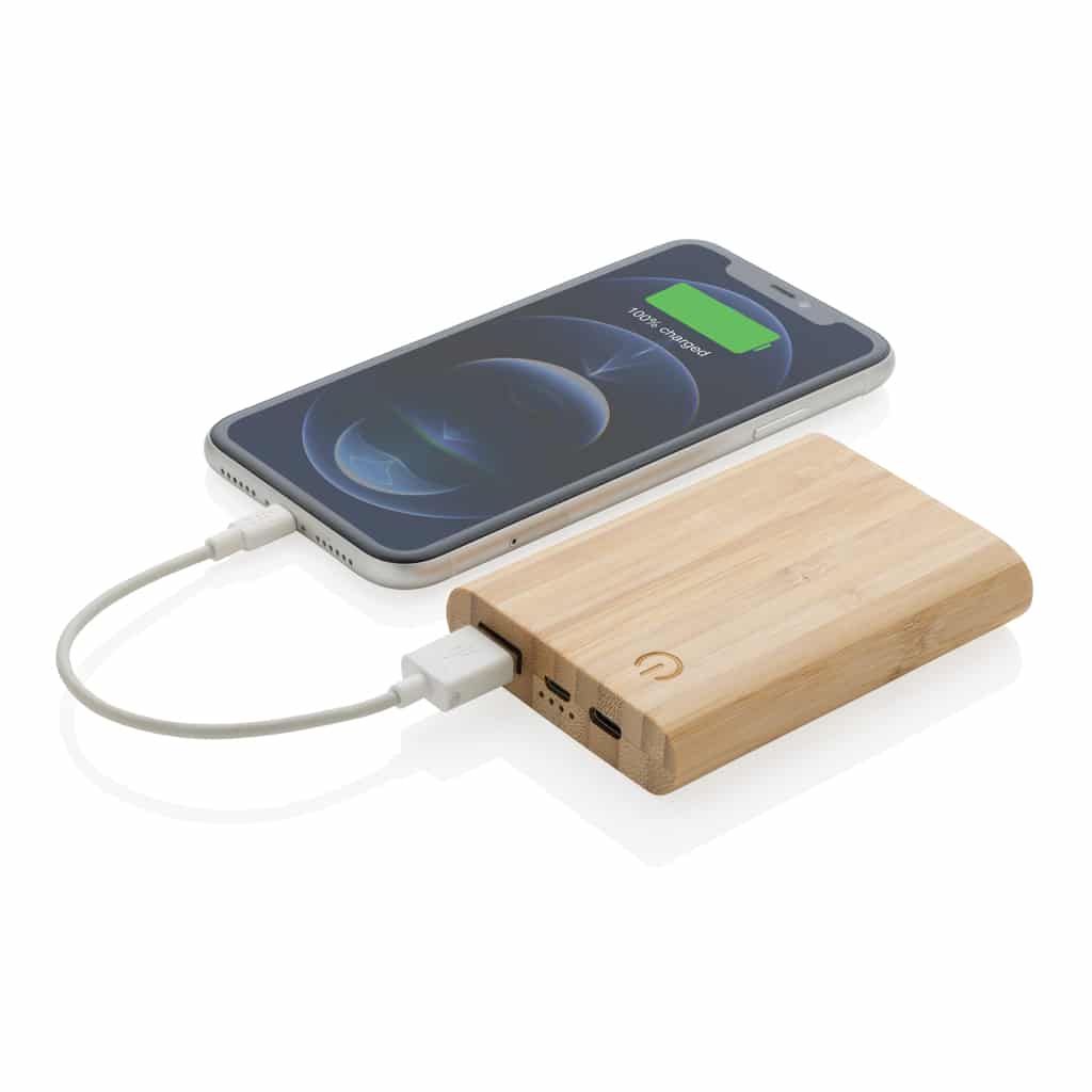 Miniature 3 pour Batterie de secours 5000 mAh en bambou certifié FSC ®