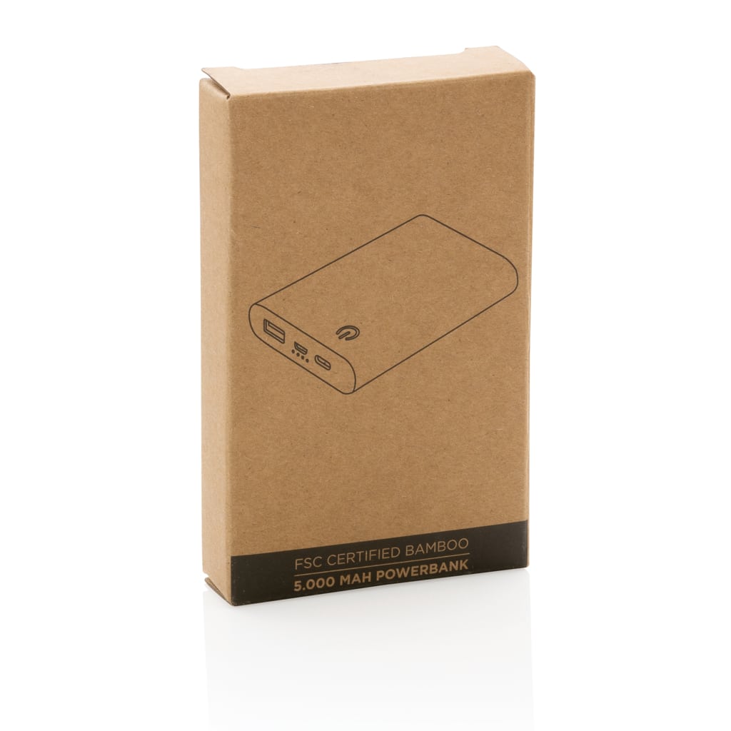 Miniature 13 pour Batterie de secours 5000 mAh en bambou certifié FSC ®