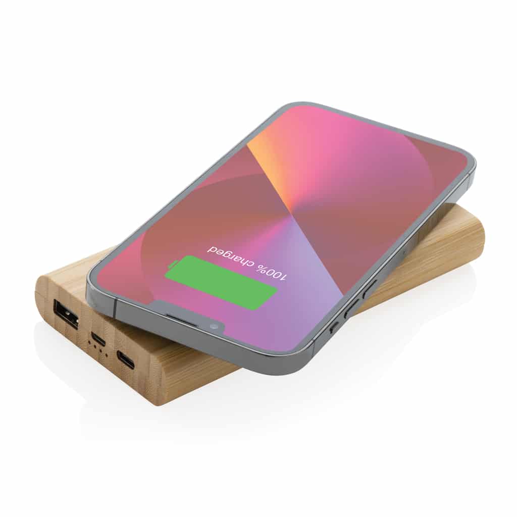 Miniature 3 pour Powerbank 8000 mAh avec induction 5W en bambou certifié FSC®