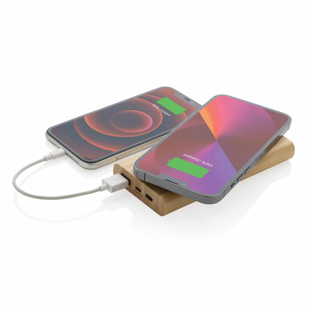 Miniature 4 pour Powerbank 8000 mAh avec induction 5W en bambou certifié FSC®
