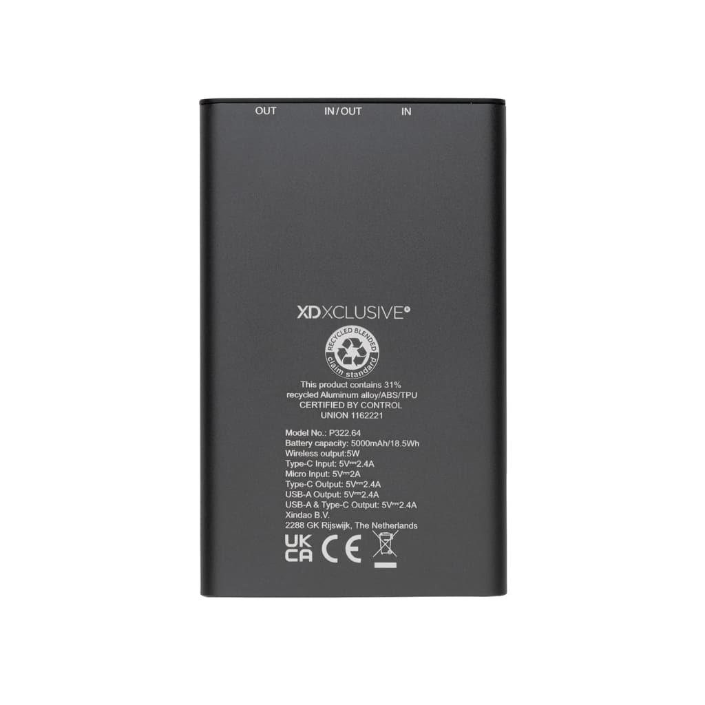 Miniature 8 pour Powerbank 5000 mAh et 5W en aluminium recyclé RCS Terra