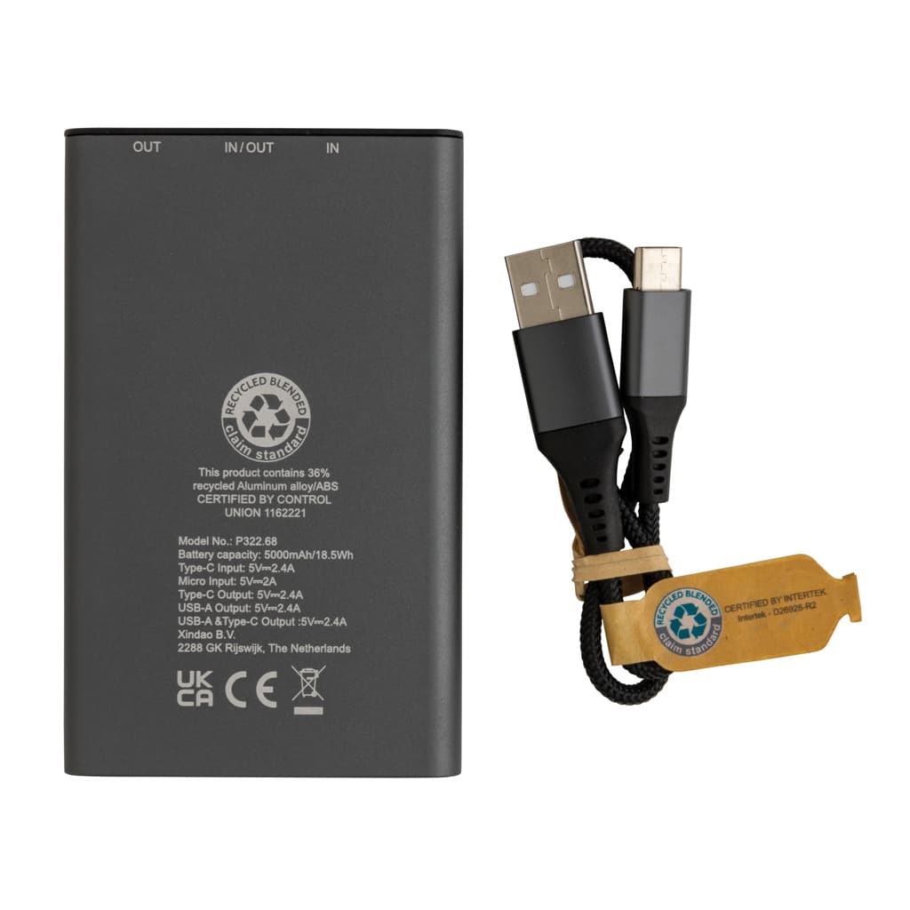 Miniature 6 pour Powerbank 5000 mAh en aluminium recyclé Terra RCS