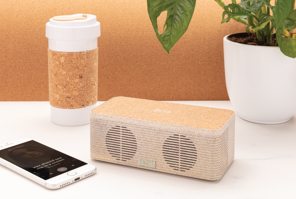 Miniature 8 pour Enceinte 5W avec chargeur à induction en fibre de paille